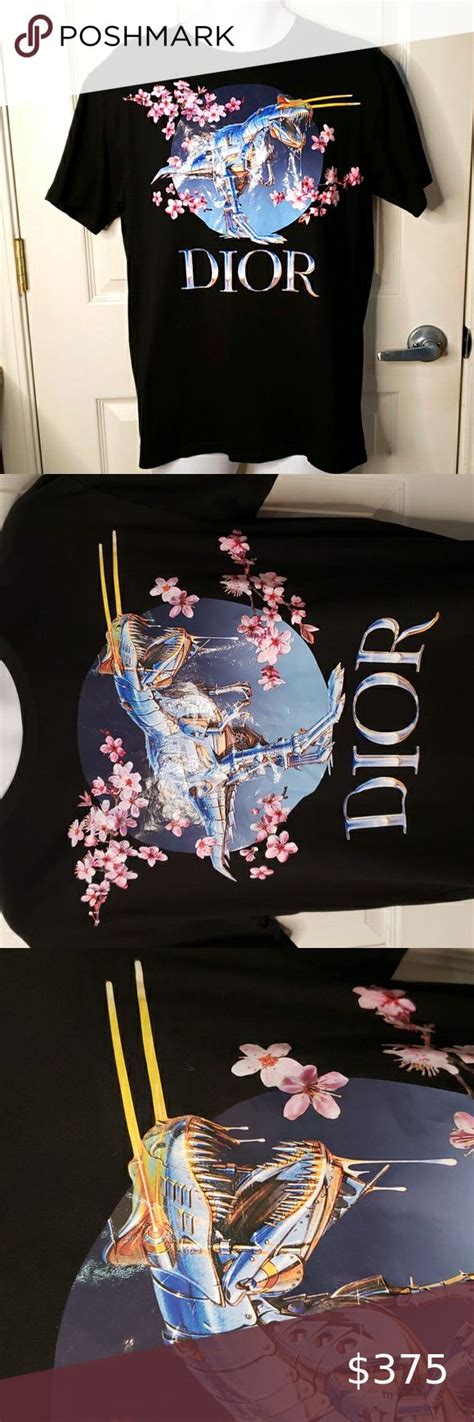 dior shirt with cherry blossom|Dior x Sorayama Tyrannosaurus Rex Cherry Blossom .